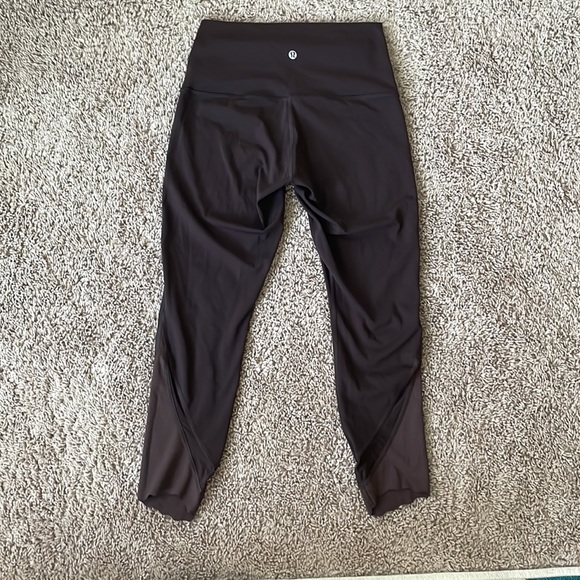 Lululemon Align cropped brown legging scalloped bottom size 6 - Picture 4 of 5